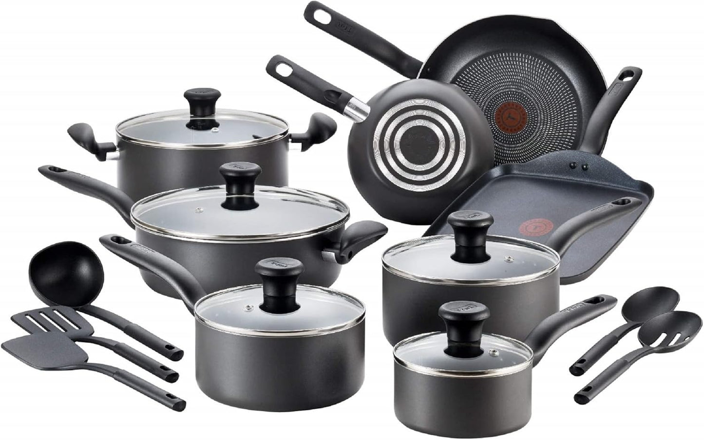 20-piece non-stick pot and pan set