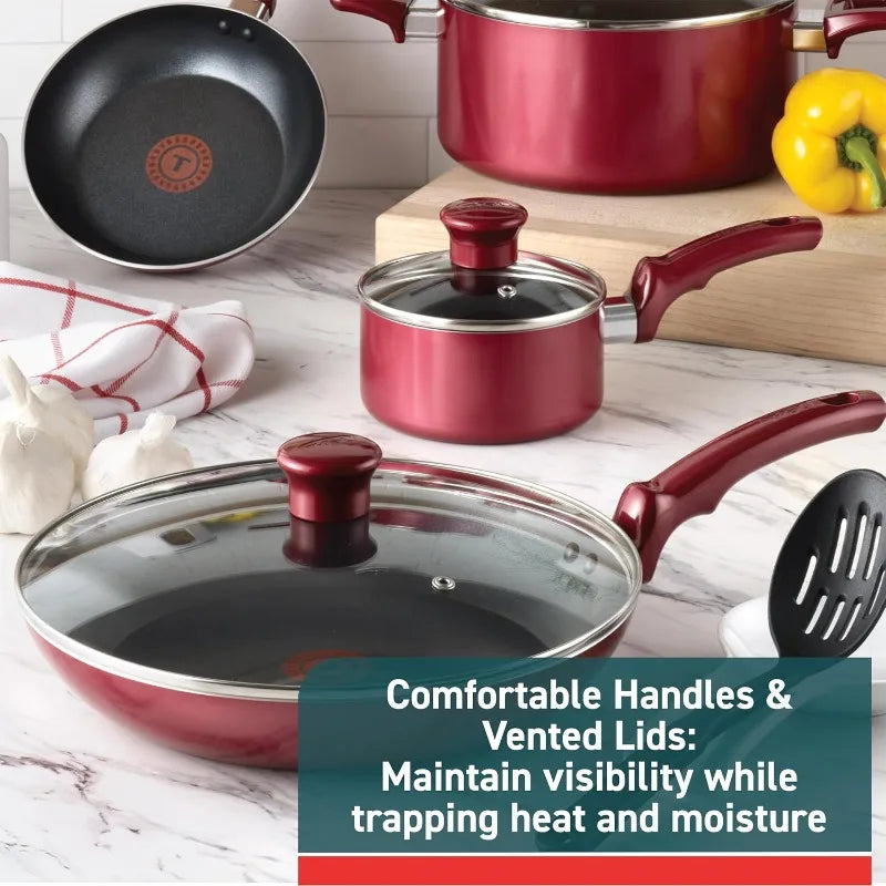 20-piece non-stick pot and pan set