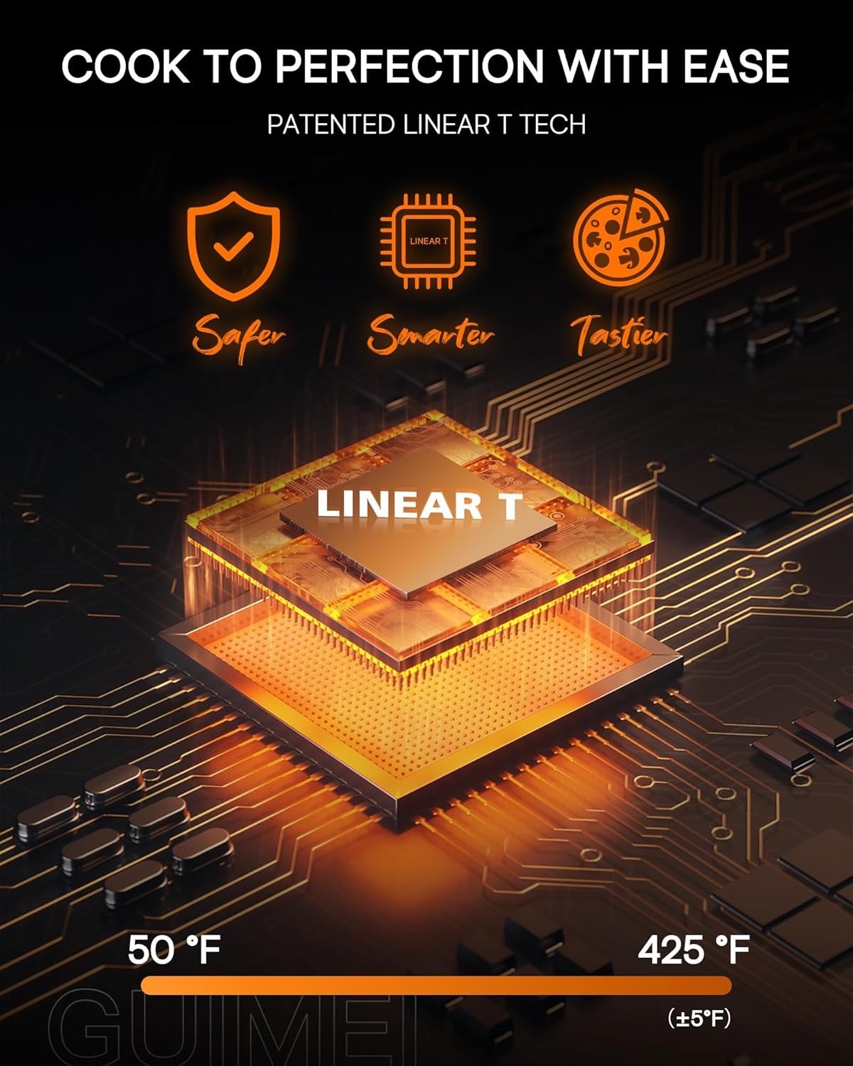 Nuwave Brio 15.5Qt Air Fryer Rotisserie Oven, X-Large Family Size, Powerful 1800W