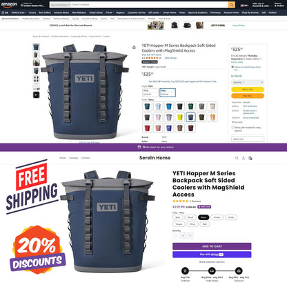 YETI Hopper M Series Backpack Soft Sided Coolers with MagShield Access