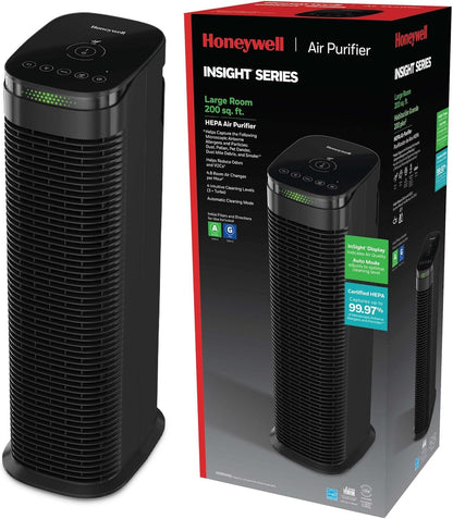 Honeywell HEPA Air Purifier for Home, Auto Mode, Air Quality Indicator, Reduces Dust, Pollen, Pet Dander