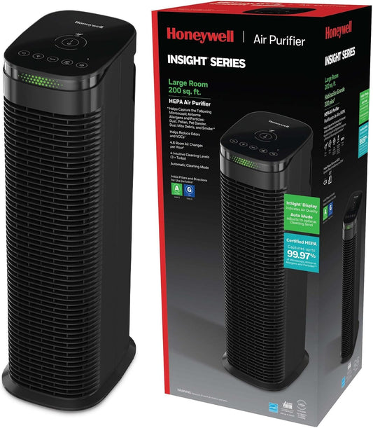 Honeywell HEPA Air Purifier for Home, Auto Mode, Air Quality Indicator, Reduces Dust, Pollen, Pet Dander
