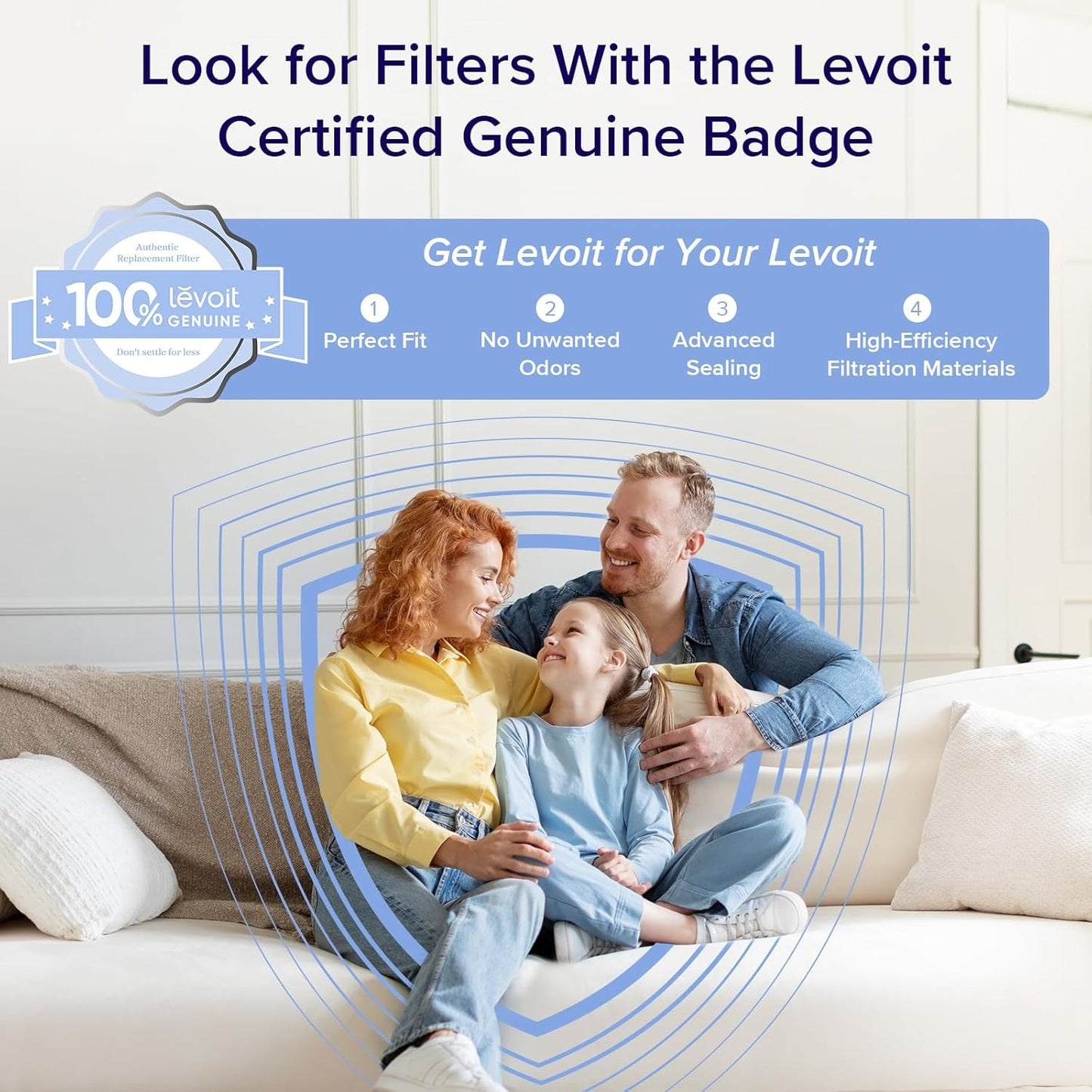 LEVOIT Air Purifiers for Home Large Room Up to 1875 Ft² with Washable Pre-Filter